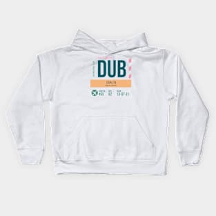 Dublin Airport Stylish Luggage Tag (DUB) Kids Hoodie